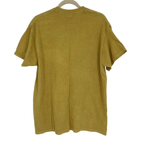 Officially Licensed Nirvana Grunge Tee Yellow Acid Wash Large Vintage Style - Picture 2 of 6